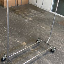 Rolling Clothes Rack-Metal