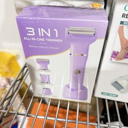 Electric Bikini Trimmer for Women - Tiovara Cordless Electric Razors,Wet Dry Shaver Groomer with USB Charge Dock for Bikini Underarm Leg Arm Body Face