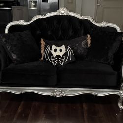 Black velvet Baroque Couches