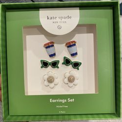 Brand new Kate Spade 3 pairs earrings 