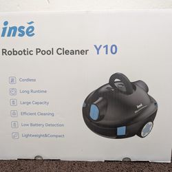 INSE Y10 Cordless Automatic Robotic Pool Cleaner - BLACK