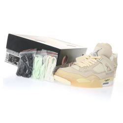 Jordan 4 Off White Sail 108