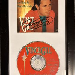 Vince Gill Autographed CD Framed