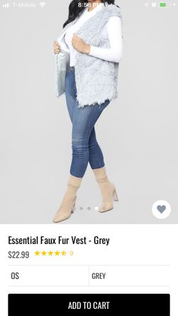 Faux fur vest