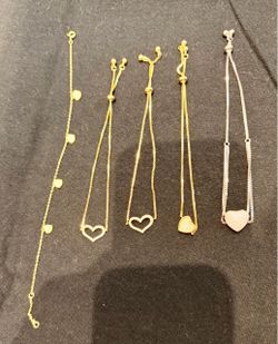 Elegant Gold/ Silver Heart Bracelet Collection