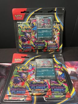 Phantasmal Flames 3-Pack Blister Pokemon