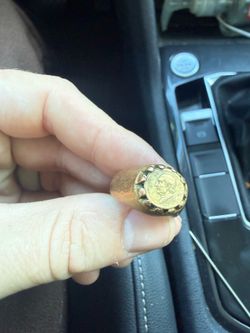 Vintage Miguel Hidalgo (héroe de la patrea) and toque ring.