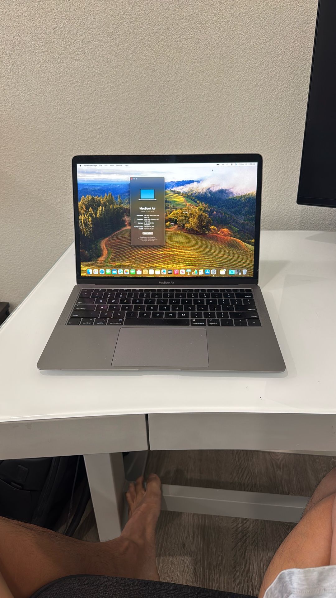 MacBook Air "Core i5" 1.6 13" (True Tone, 2019) 1.6 GHz Core i5 (I5-8210Y)
