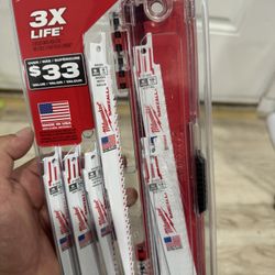 Brand New Milwaukee SAWZALL Wood and Metal Cutting Bi-Metal Reciprocating Saw Blade Set (19-Piece)