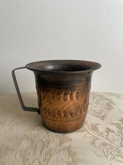 Early 20th Century Antique Jewish Ritual Cup for Washing Hands - Netilat Yadim