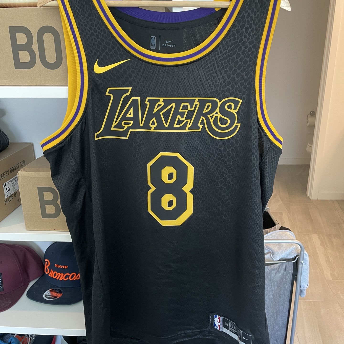 Nike Los Angeles Lakers Kobe Bryant Black Mamba City Edition Swingman  Jersey