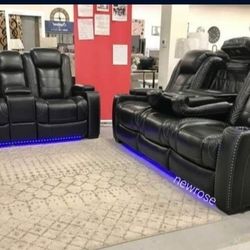 Party Time Power Recliner Livingroom Set Same Day Delivery