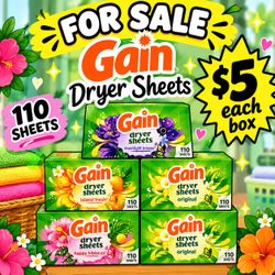 Gain Dryer Sheets