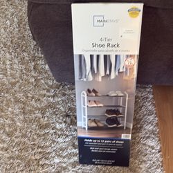 Mainstay 4 tier shoe rack