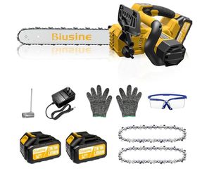 New Other Biusine 14” Cordless Chainsaw With (2) 21V Batteries & Charger