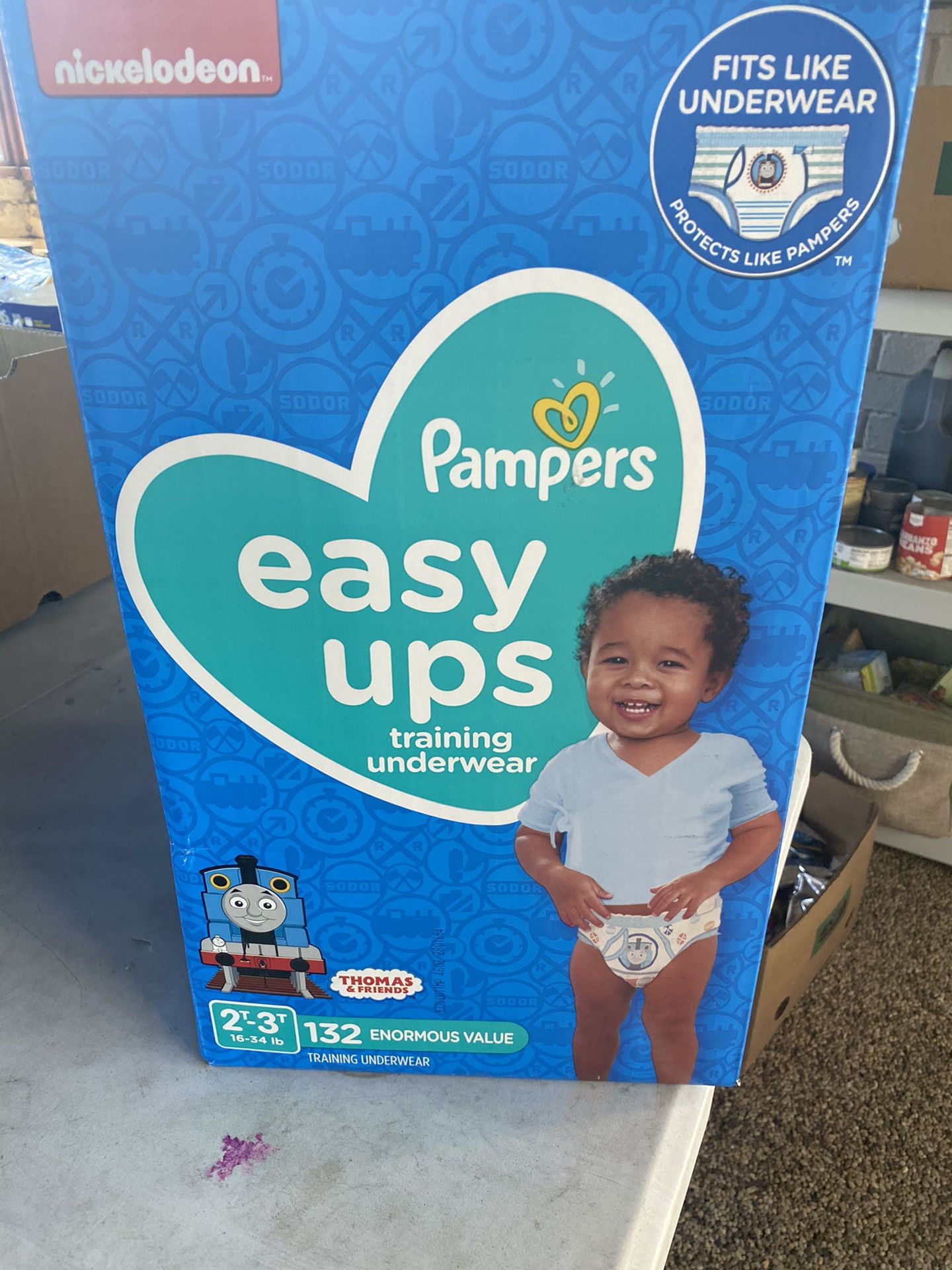 Pampers Easy UPS Size 2/3T 132 count