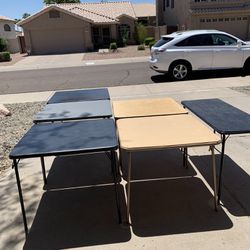 6 Folding Card Tables - All 6 Together For $50