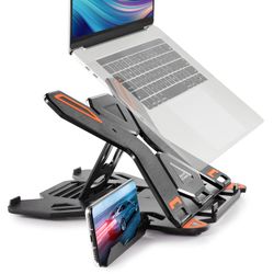 Brand New Laptop Stand with Phone Holder, Laptop Stand for Desk Adjustable