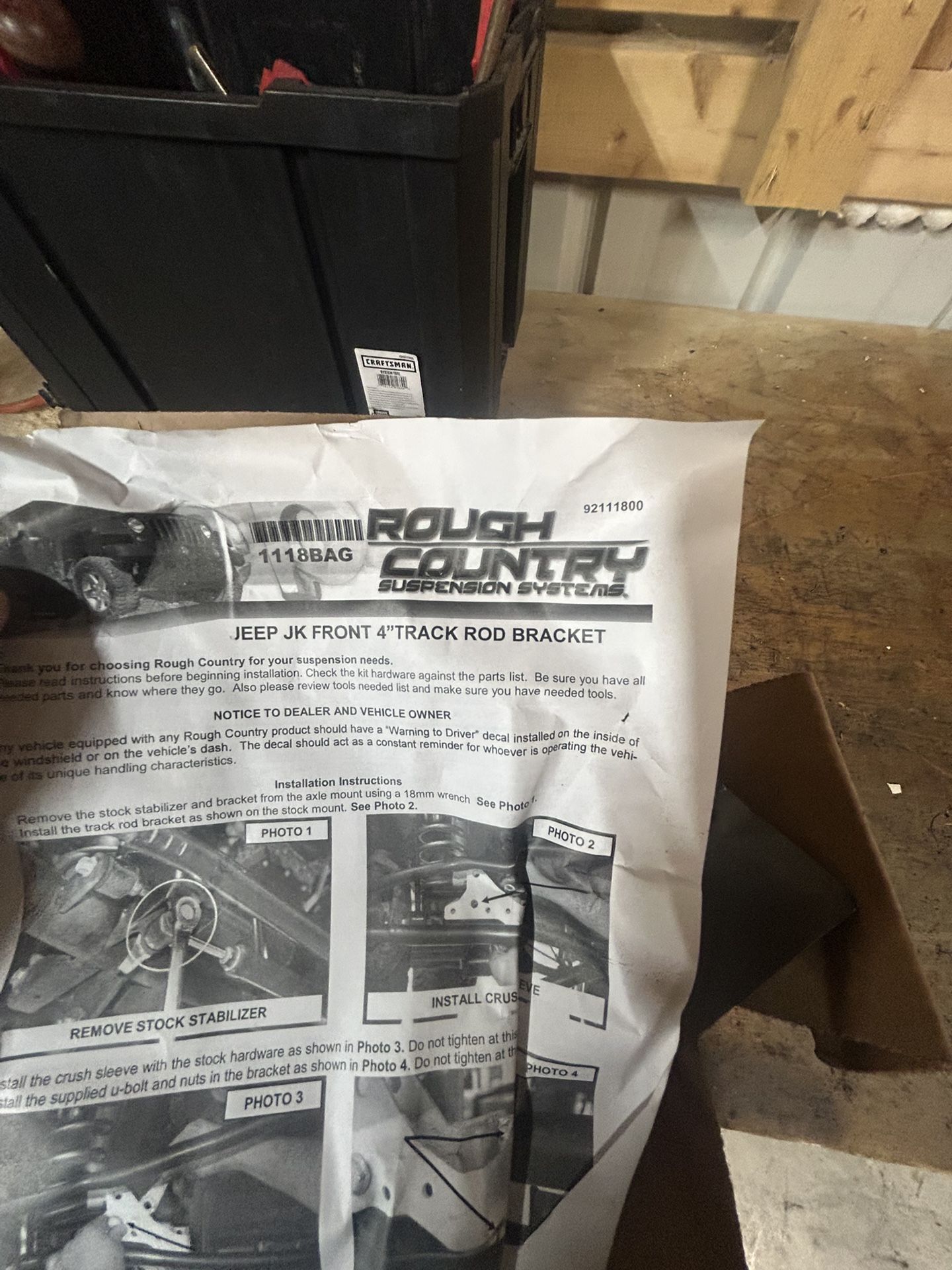 Jeep Front Track Bar Bracket