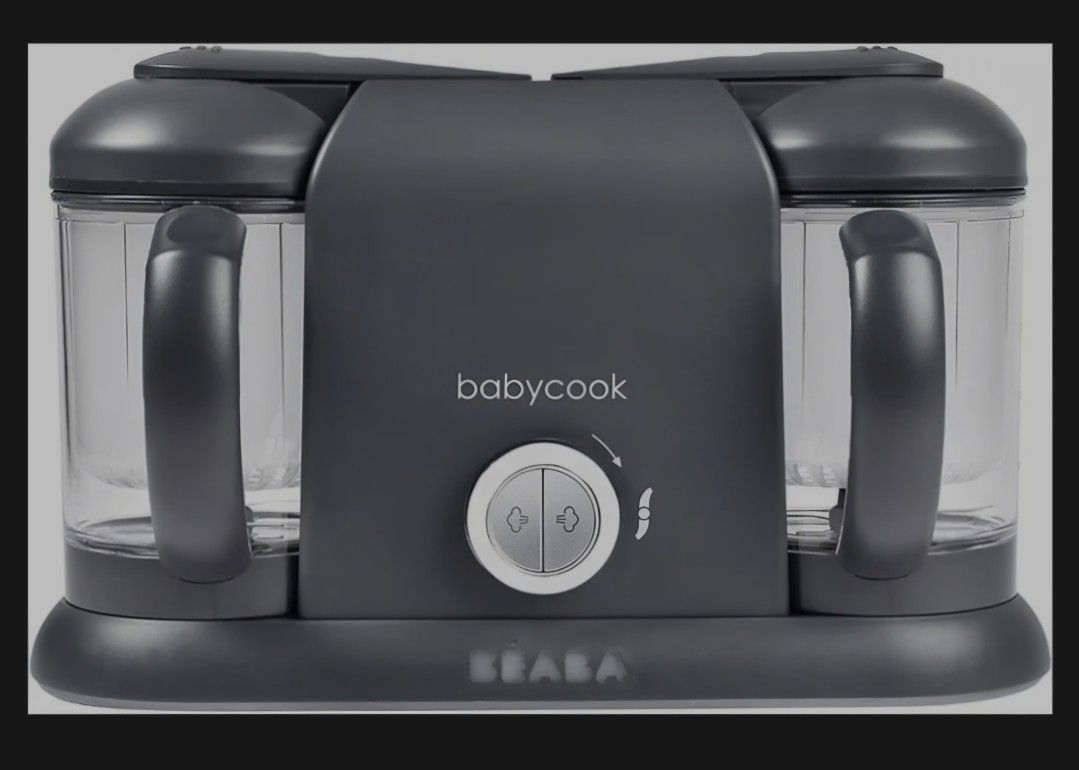 BEABA Babycook Duo Charcoal Grey Baby Food Maker.. ONLY ONE TOP LID. New and never used.