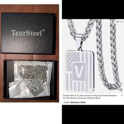 NEVER USED.  Stainless Steel Chain & Pendant 
