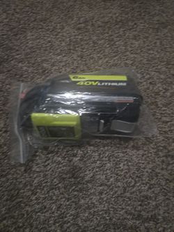 40v Ryobi 6Ah Battery And Charger