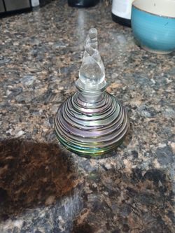 Iridescent perfume bottle