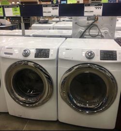 Front loader washer and dryer set