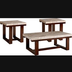 Marble Coffee Table Set
