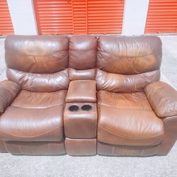 Leather Loveseat Recliner