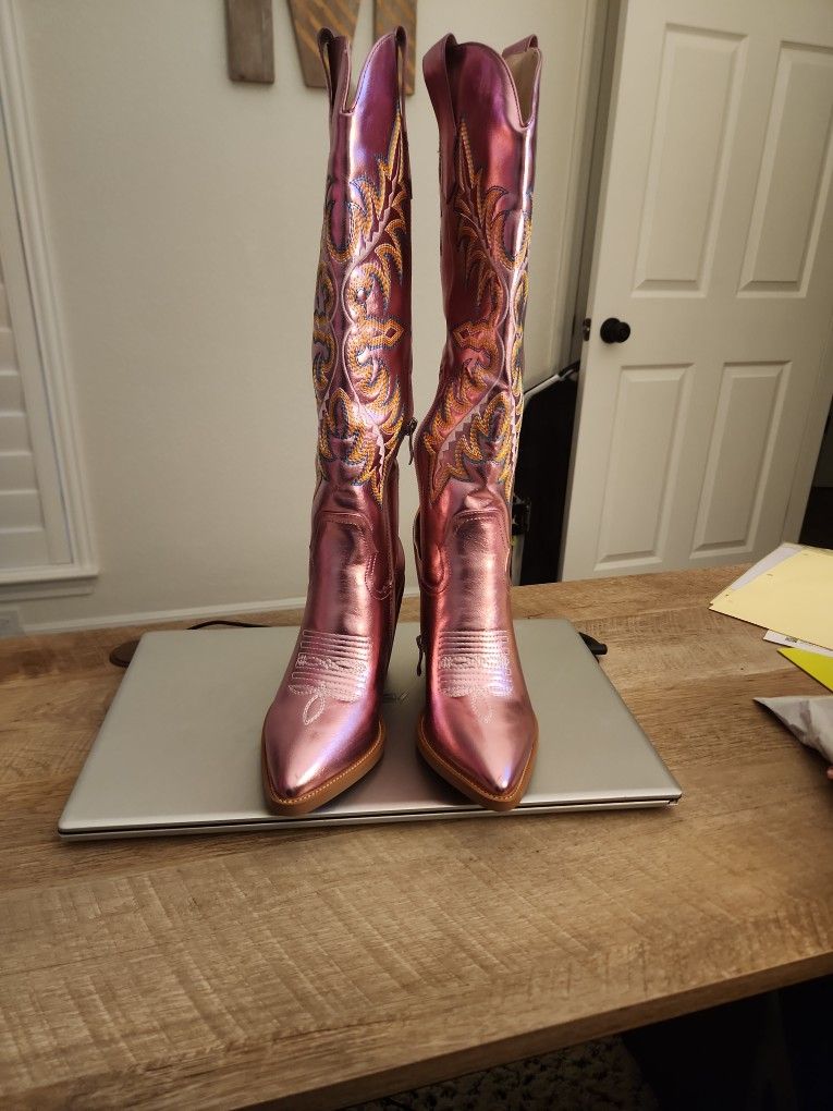 Pink Boots & Hat