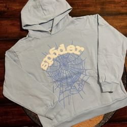 Blue Spider Hoodie S-XL 