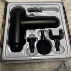 Barely Used Portable Cordless Massage Gun • 6 Speeds • Type-C Charging 