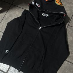 Black Bape Zip Up