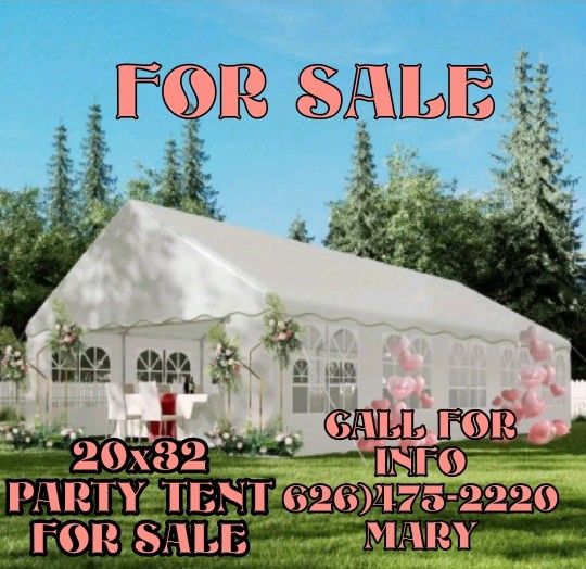 20'x32' Party Tent Heavy Duty Wedding Tent Event Shelter with Removable Sidewall Outdoor Gazebo Canopy for Birthday Party Wedding Event