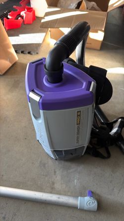 ProTeam Super Coach Pro 6 Backpack Vacuum Commercial with Telescoping Wand Tool Kit, 6 Quart, Corded, 107310
