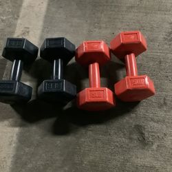 Dumbbell sets - $18 for both sets