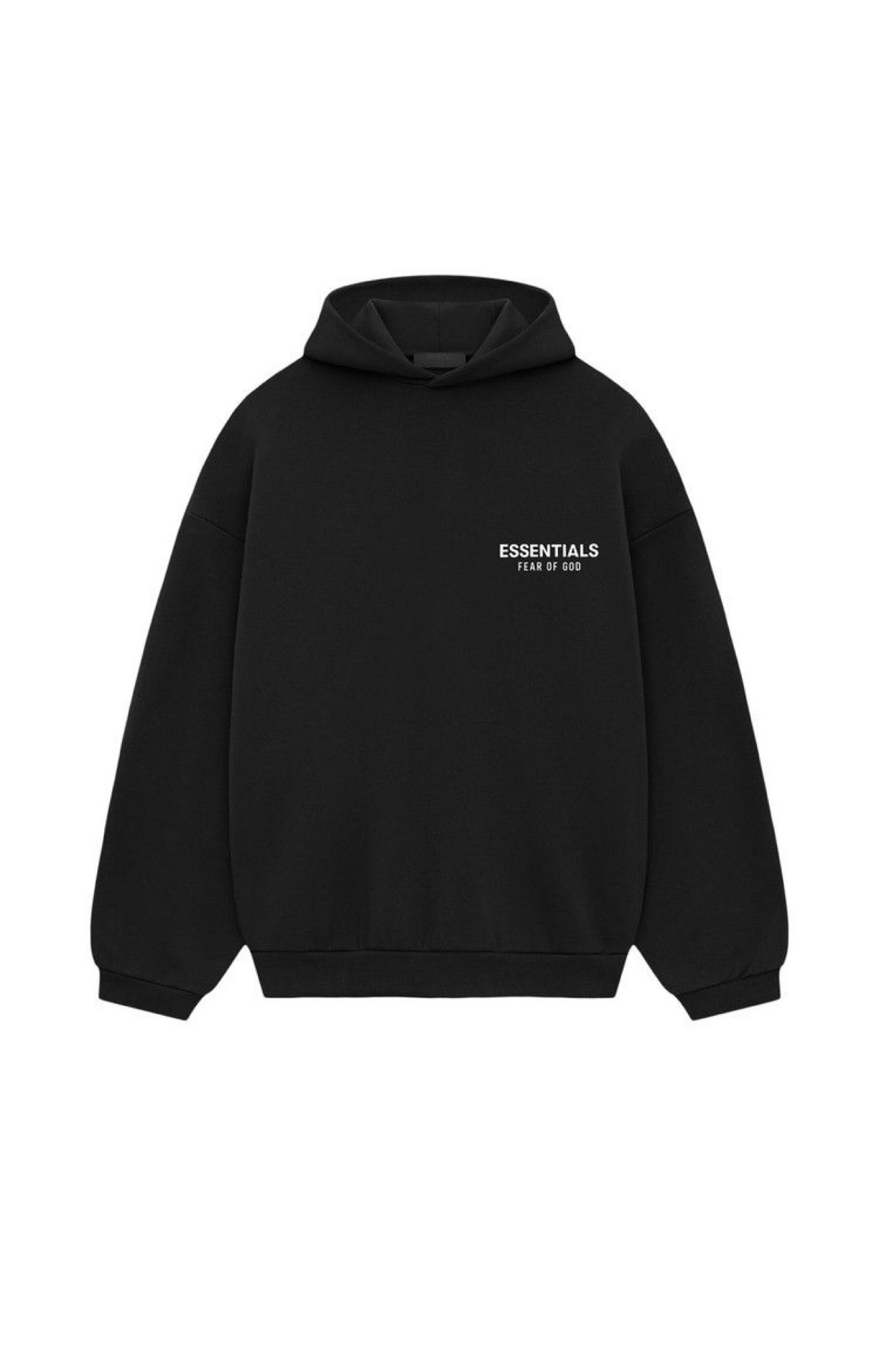 Fear of God Essentials Fleece Hoodie (FW24) Black