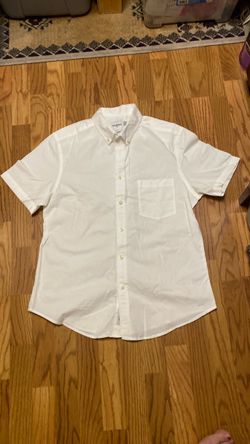 Goodfellow & Co White Button-Down Shirt, Slim, Woman size L