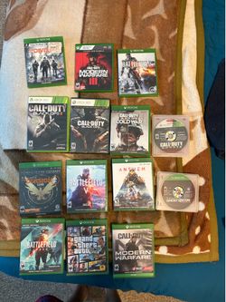 Xbox one games for sale 5$-10$ each