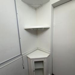 Bar Shelves With Glass Rack And Corner Cabinet 