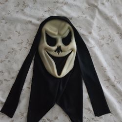 Vintage No Nose Rubie's Scream Ghost Face Halloween Mask