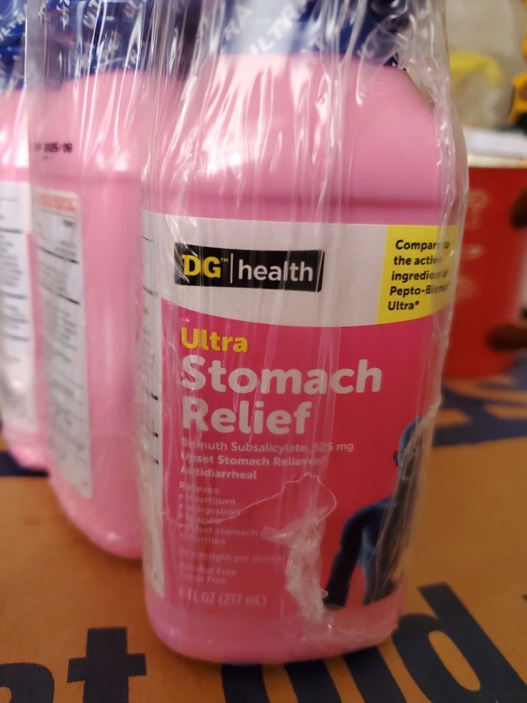DG Health  Ultra Stomach Relief . Pak 3 Btls $7.