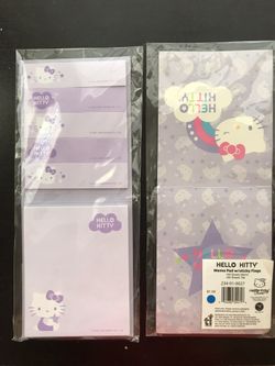 $0.50 Two Brand New Hello Kitty Memo Pads With Sticky Flags