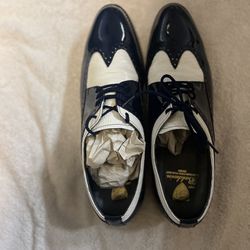 Stacy Baldwin Royal Blue/white Good Year Welt Shoes 11.5