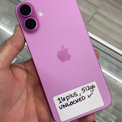 16 Plus Unlocked. Cash Or $50 Down W Approval 