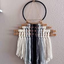 Vintage Handmade Macramé Wall Hanging