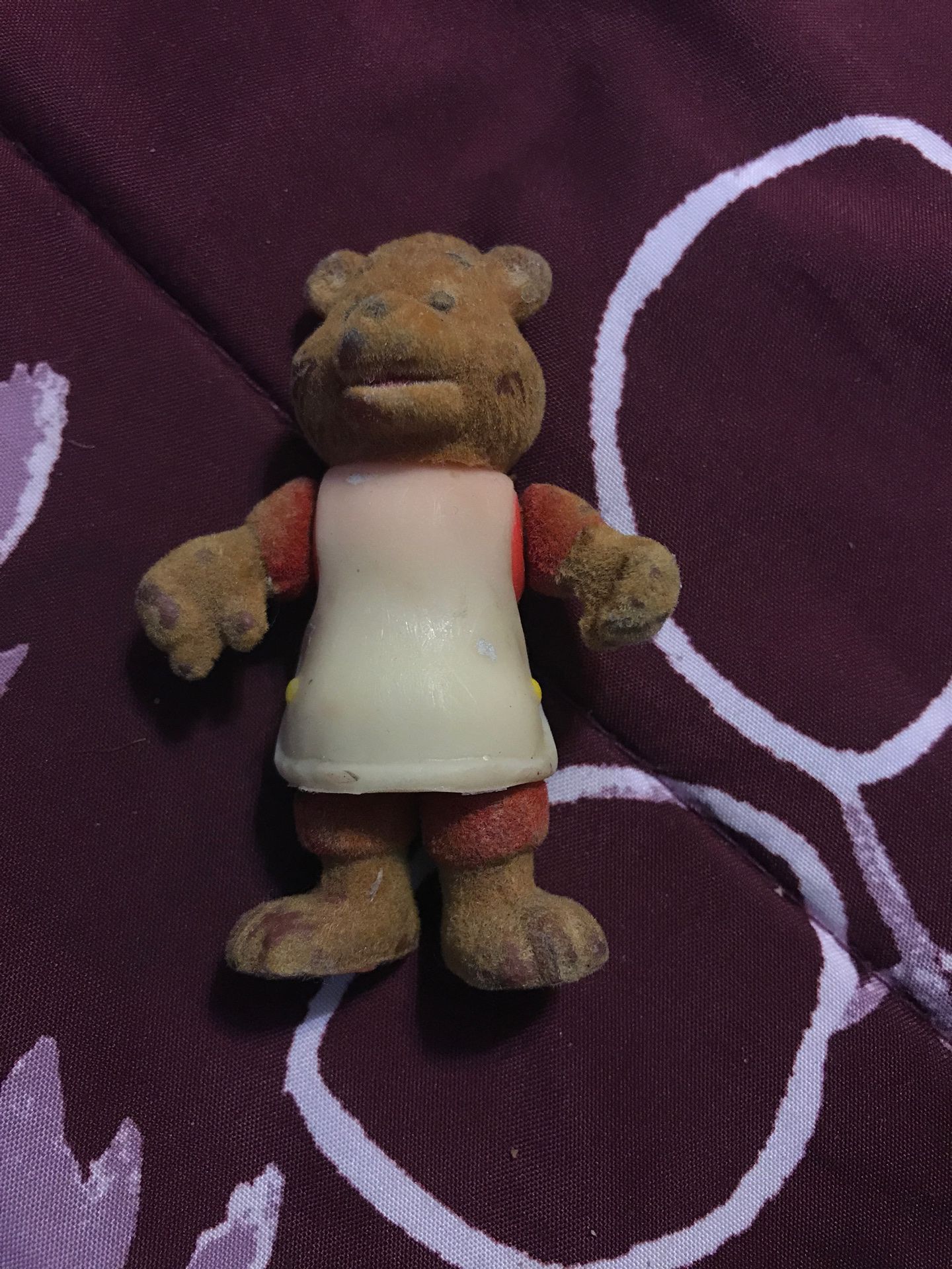 1986 Teddy Ruxpin 3" Poseable Toy Figure