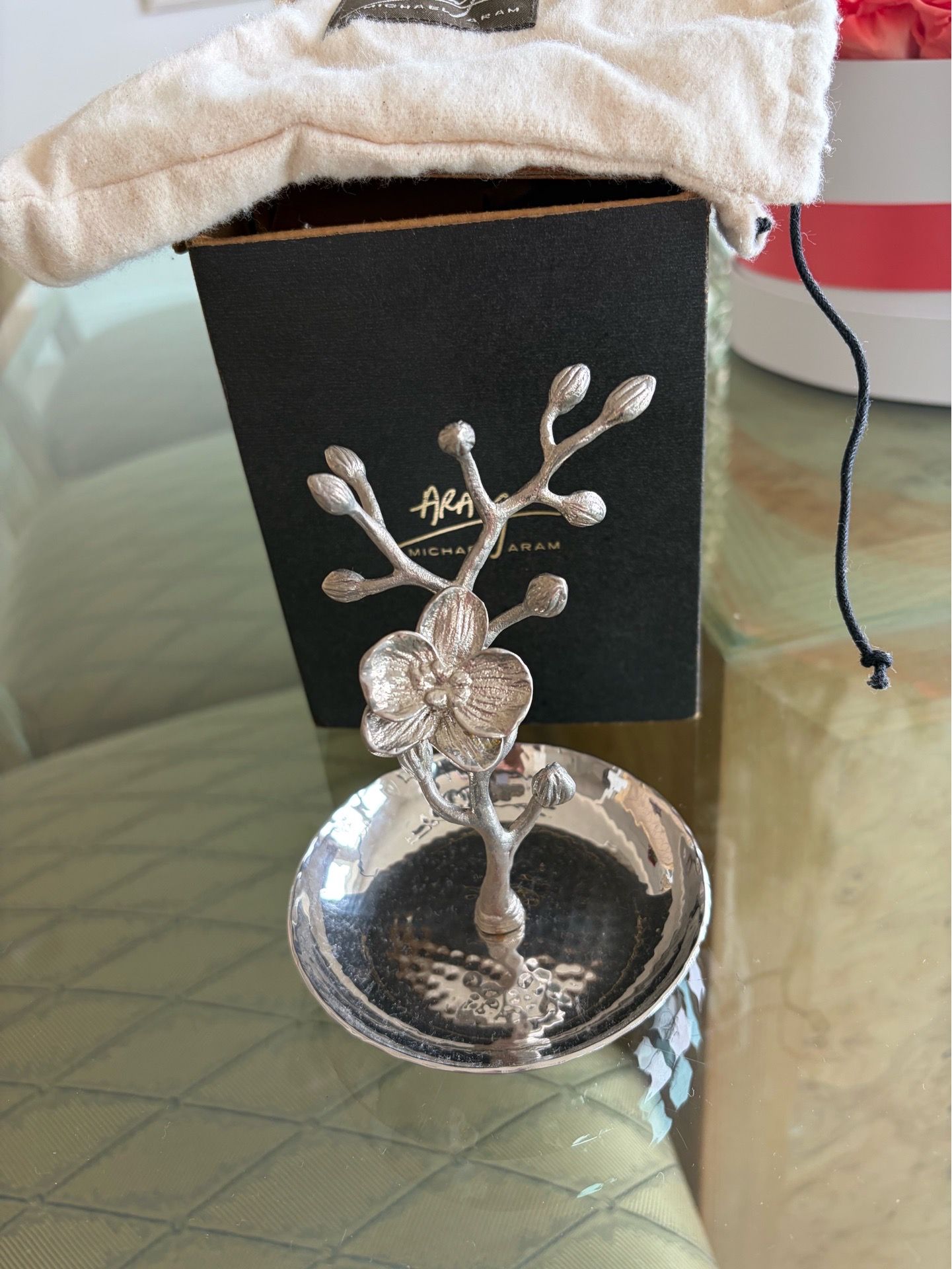 Michael Aram orchid jewelry ring holder