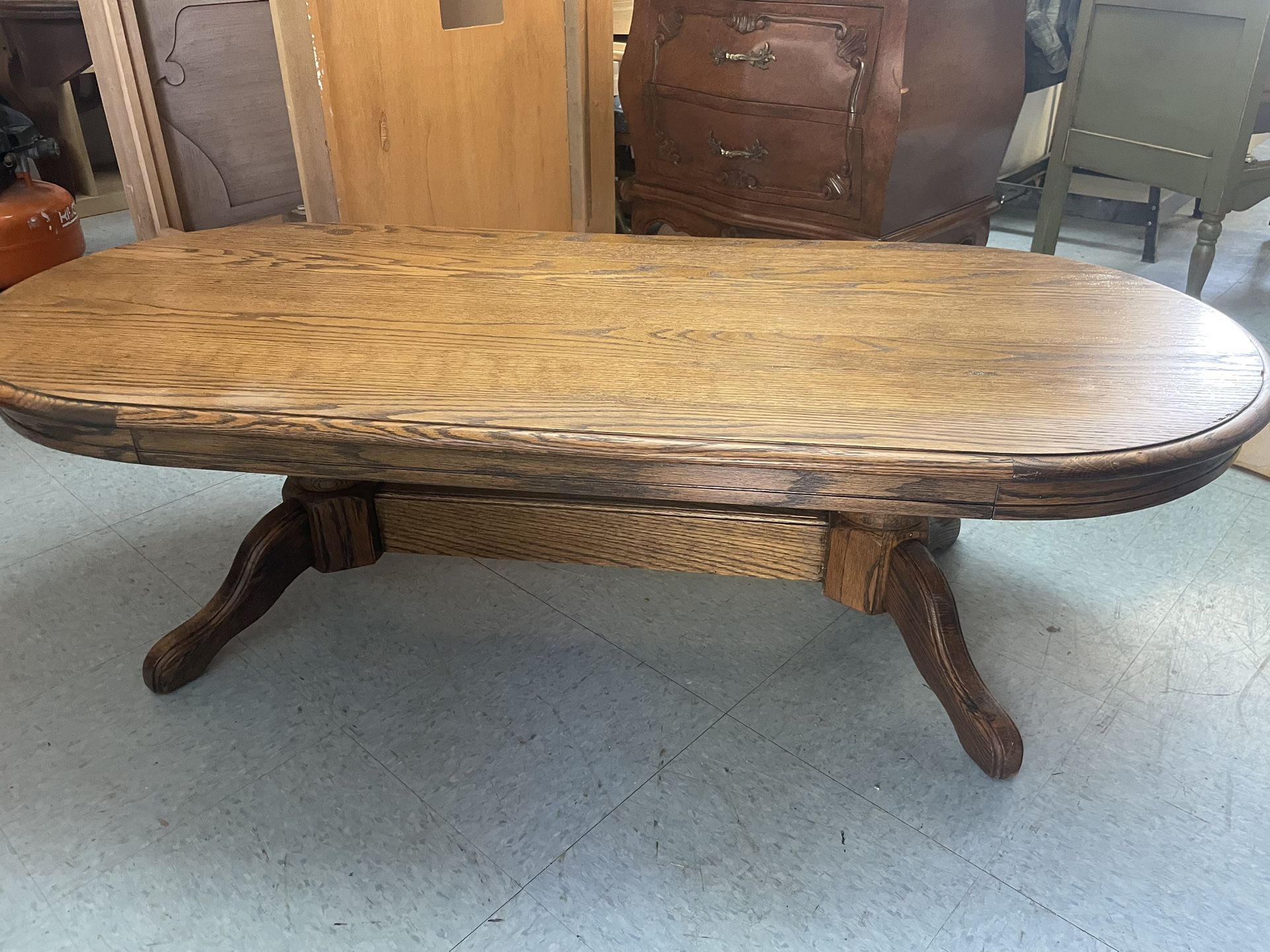 Solid Oak Coffee Table